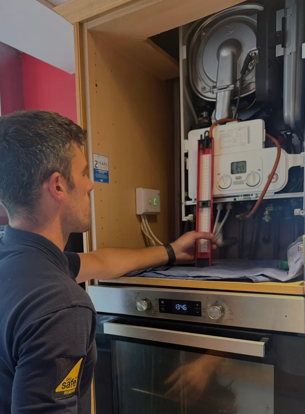 Kitchen boiler installation